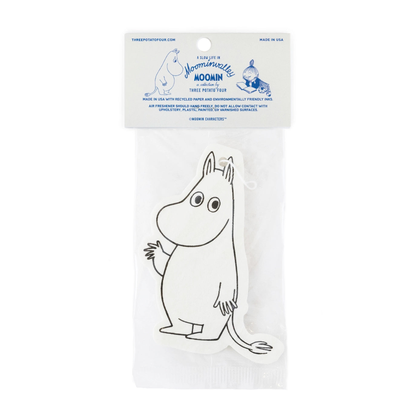 3P4 X Moomin® - Moomintroll Wave Air Freshener Home & Car Card Air Freshener (Bergamot)