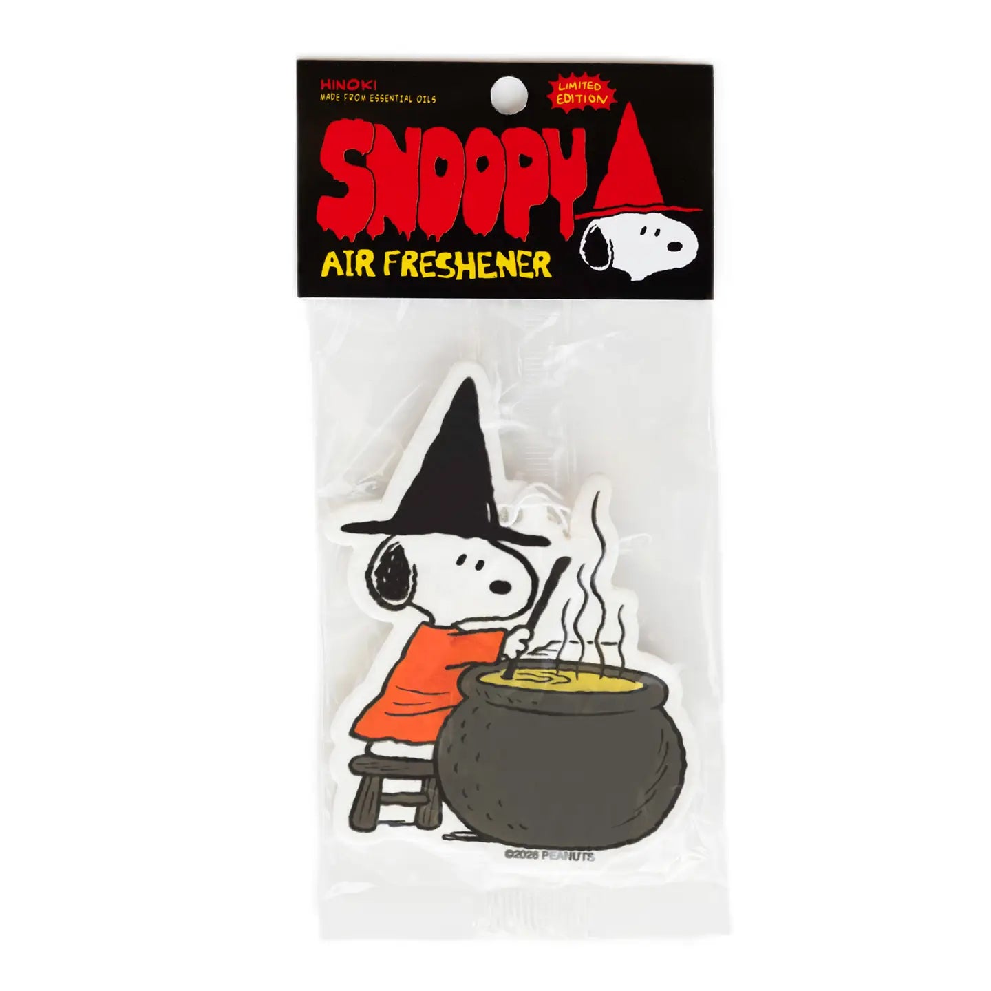 3P4 X Peanuts® Halloween - Snoopy Witch Air Freshener Home & Car Card Air Freshener (Hinoki)