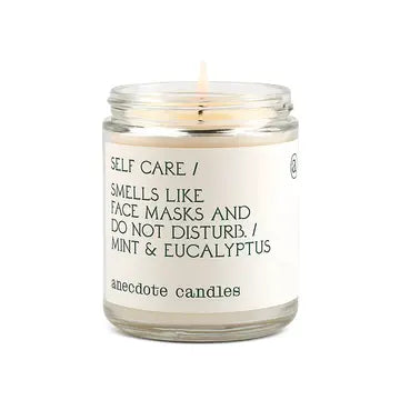 Self Care / Smells Like Face Masks & Do Not Disturb Candle-15.8 oz I Mint & Eucalyptus